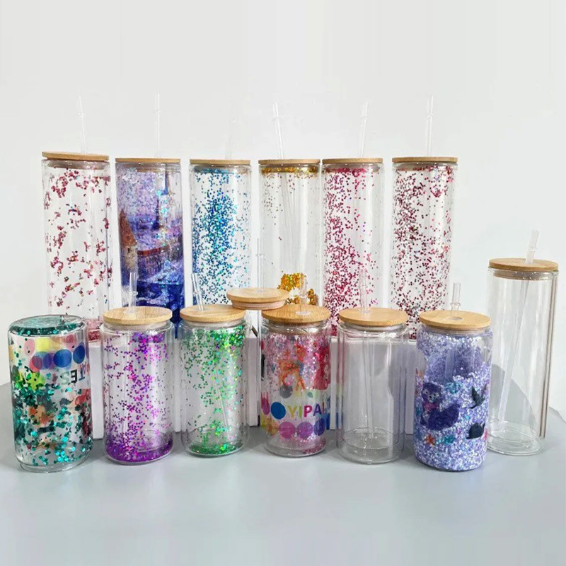 12oz 16oz 20oz Double Wall Sublimation Glass Can Snow Globe glass Tumbler Beer Frosted Drinking Glasses With Bamboo Lid And Reusable Straw, 160z
12oz 16oz 20oz Double Wall Sublimation Glass Can Snow Globe glass Tumbler Beer Frosted Drinking Glasses With Bamboo Lid And Reusable Straw, 160z