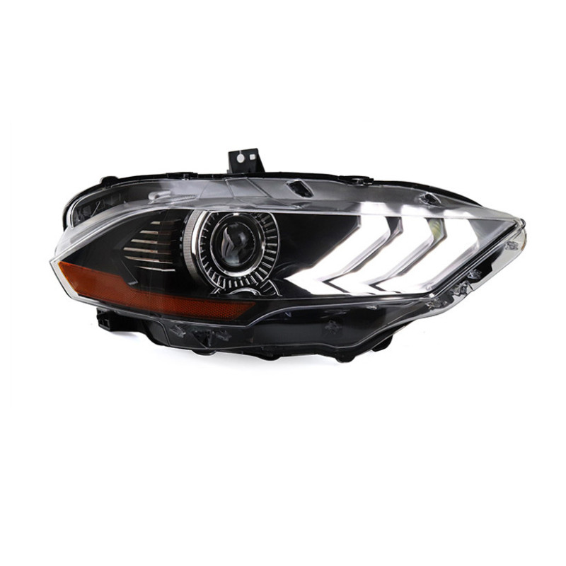 Car Styling Head Lamp For Ford Headlights 20 18-19 Mustang LED Headlight DRL Angel Eye Hid Bi Xenon Auto Accessories