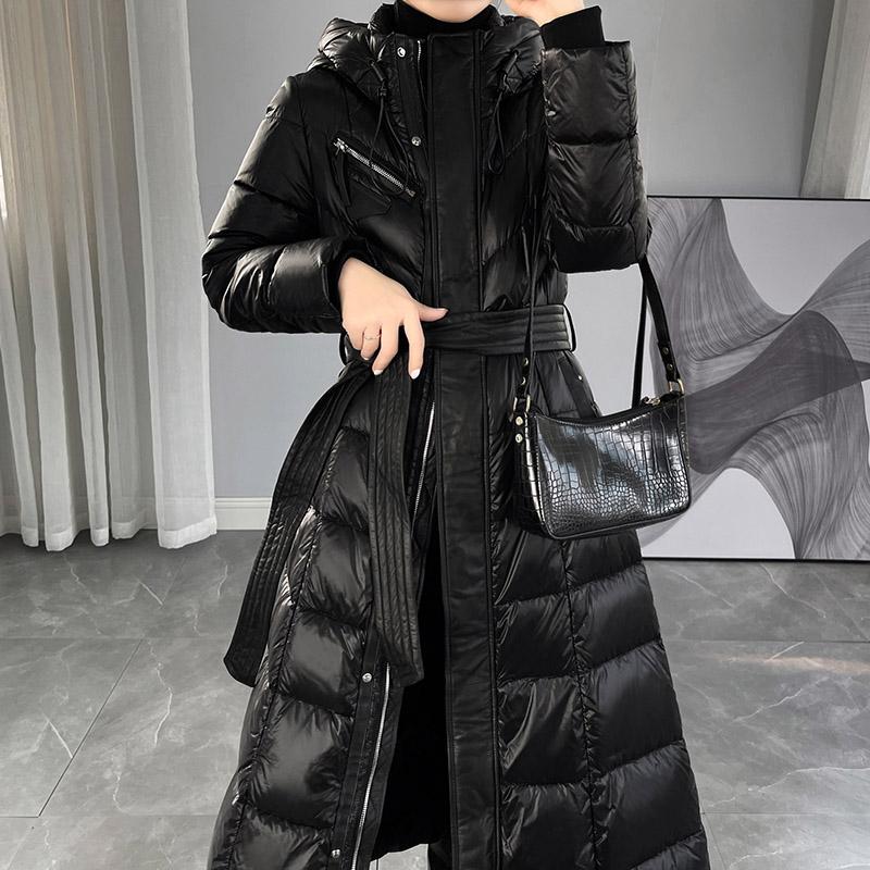 Women' Down & Parkas Ladies Winter Long Jacket High Grade Zipper Belt Black Navy Blue CoatWomen
Women' Down & Parkas Ladies Winter Long Jacket High Grade Zipper Belt Black Navy Blue CoatWomen