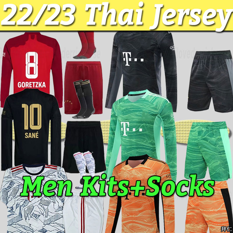 Long sleeve 21 22 BaYern soccer jersey LEWANDOWSKI SANE 2021 2022 muNich football shirt HERNANDEZ GORETZKA GNABRY goalkeeper kits full set socks NEUER 2023, Third+patch
Long sleeve 21 22 BaYern soccer jersey LEWANDOWSKI SANE 2021 2022 muNich football shirt HERNANDEZ GORETZKA GNABRY goalkeeper kits full set socks NEUER 2023, Third+patch