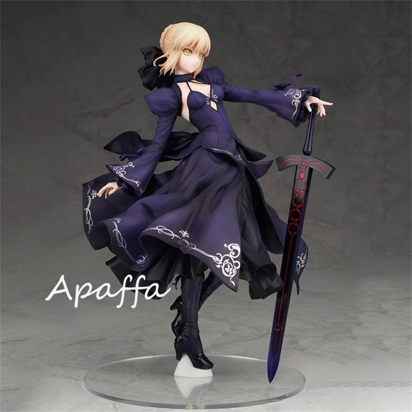 2 Styles Fate Grand Order 24cm Jeanne d'Arc Saber PVC Action Figures Toys Fate Stay Night Saber Sexy Girl Anime Figure Model Toy T200227