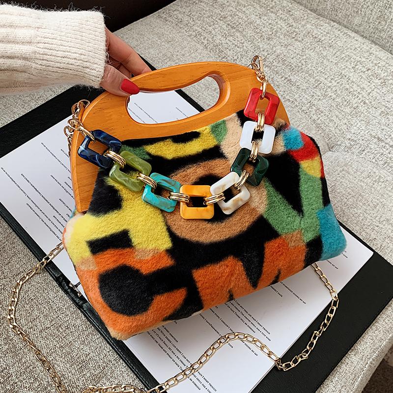 Evening Bags VeryMe Fashion Fuzzy Multi Color Flap Bag Soft Faux Fur Crossbody Pack Acrylic Bead Plush Handbag Female Bolsos Marca Mujer Luj, Style2
Evening Bags VeryMe Fashion Fuzzy Multi Color Flap Bag Soft Faux Fur Crossbody Pack Acrylic Bead Plush Handbag Female Bolsos Marca Mujer Luj, Style2