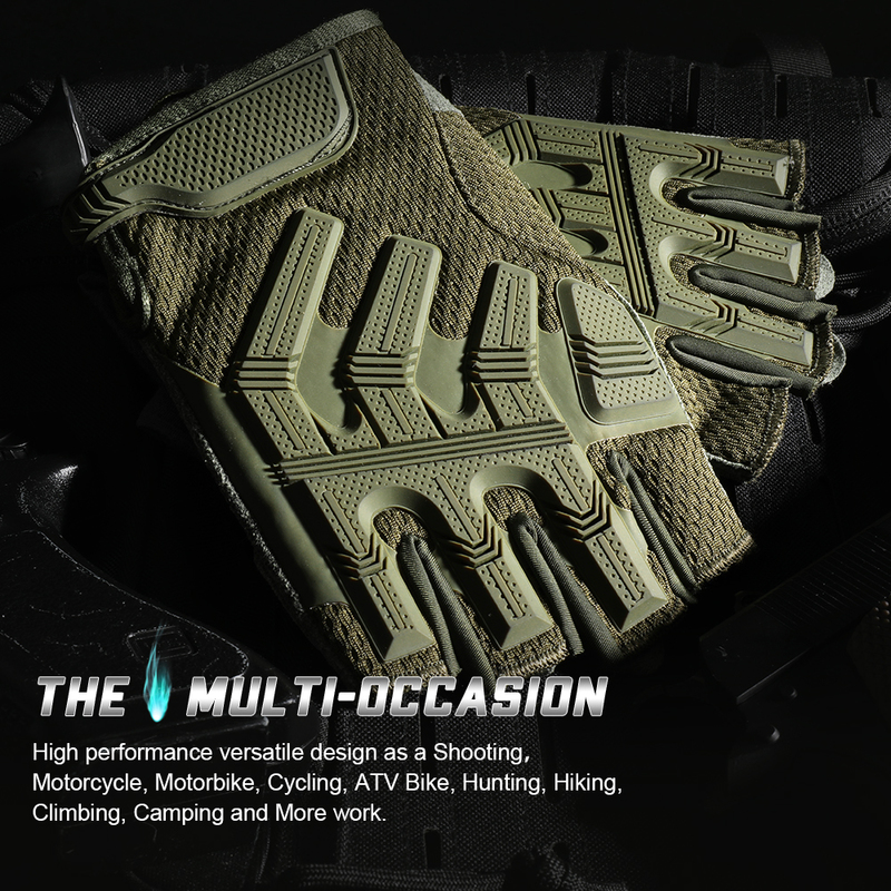 Fingerless Glove Half Finger Gloves Tactical Military Army Mittens SWAT Airsoft Bicycle Outdoor Shooting Hiking Driving Men 220812