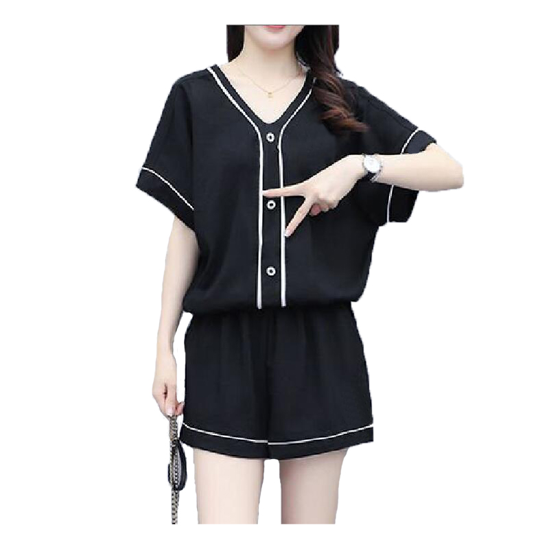 Designer Womens Tops Tracksuits Two Piece Sportswear With Summer Women Short Sleeved Button Embroidered Letters Street Style High Quality Knitting T shirt Set, White
Designer Womens Tops Tracksuits Two Piece Sportswear With Summer Women Short Sleeved Button Embroidered Letters Street Style High Quality Knitting T shirt Set, White