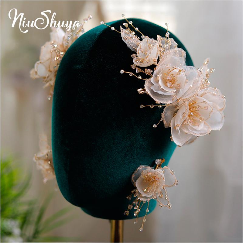 Hair Clips & Barrettes NiuShuya Vintage Champagne Crystal Bridal Flower Headdress Handmadel Brides Headpieces Wedding AccessoryHair
Hair Clips & Barrettes NiuShuya Vintage Champagne Crystal Bridal Flower Headdress Handmadel Brides Headpieces Wedding AccessoryHair