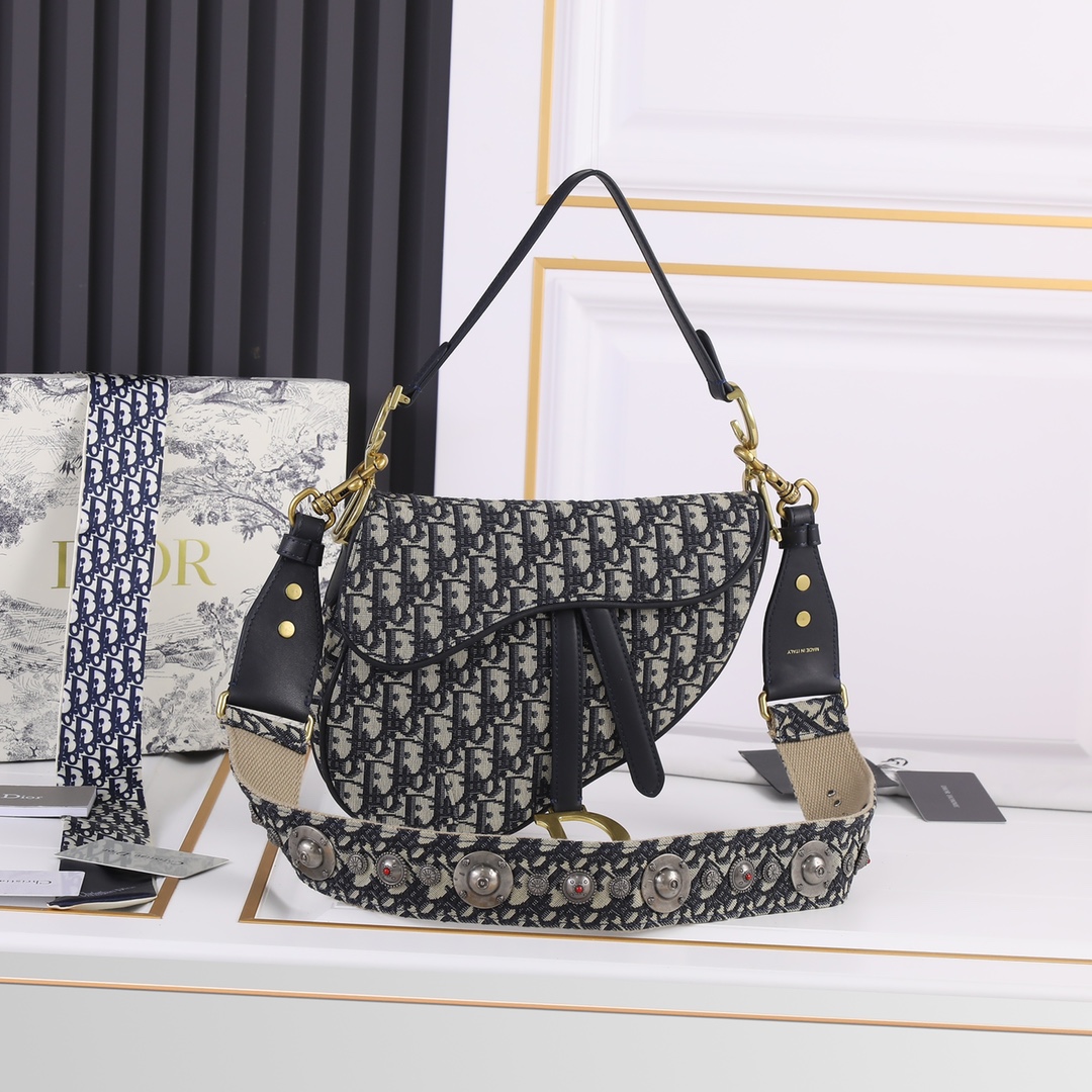 Dior bag lady handbag women shoulder bags saddle bag CD 1003 large dicky0750b