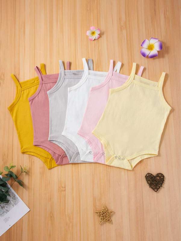 Sheen B Baby Girl 3-piece set plain suspender Jumpsuit SHE