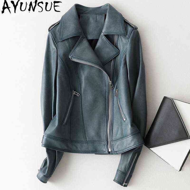 Ayunsue Autumn 100 Real Sheepskin Leather Coat Women Winter 2021 Short Biker Jackets Female Vintage Manteau Femme Gxy513 J220727, Brown.
Ayunsue Autumn 100 Real Sheepskin Leather Coat Women Winter 2021 Short Biker Jackets Female Vintage Manteau Femme Gxy513 J220727, Brown.