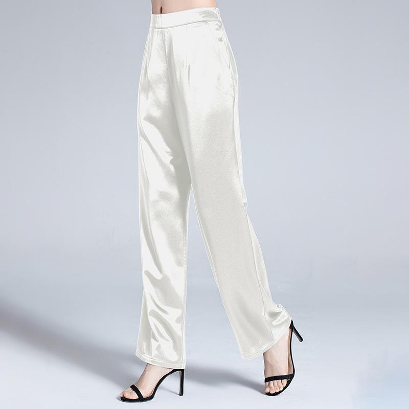 Women's Pants & Capris 2022 Summer Heavy Silk Trousers Loose Straight Wide-leg Mulberry Large Size Mother Wild 21A03, Black
Women's Pants & Capris 2022 Summer Heavy Silk Trousers Loose Straight Wide-leg Mulberry Large Size Mother Wild 21A03, Black