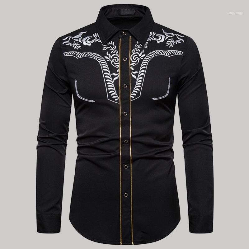 Men' Casual Shirts 2022 Fashion Embroidered Trend Shirt Western Style Summer Solid Color Lapel Long Sleeve Single-breasted, Black
Men' Casual Shirts 2022 Fashion Embroidered Trend Shirt Western Style Summer Solid Color Lapel Long Sleeve Single-breasted, Black