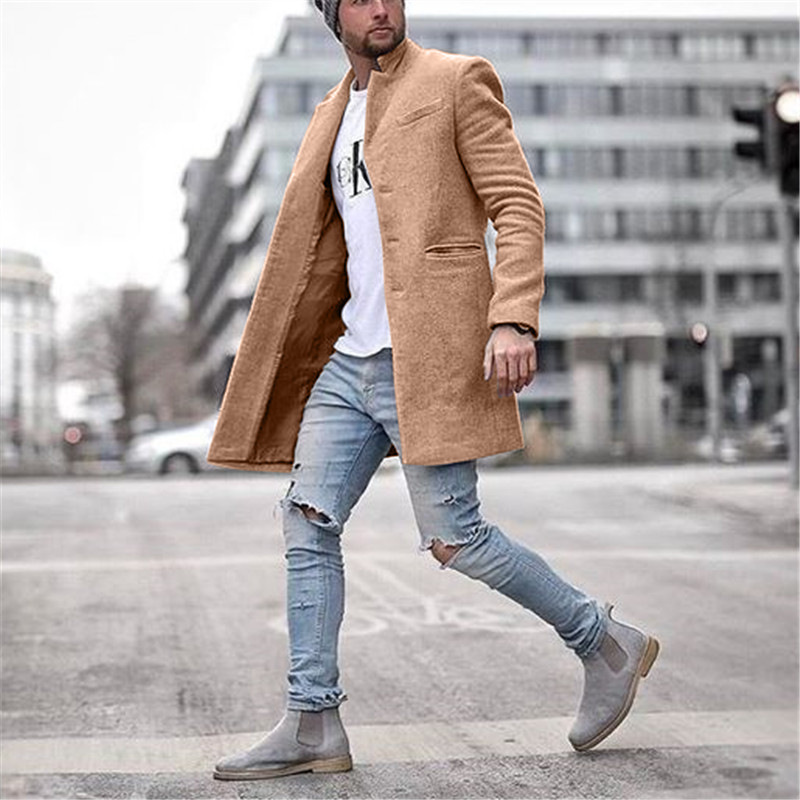 Men's Suits & Blazers Fashion Men Coat Thickened Windbreaker Warm Coat Autumn Wi 220823