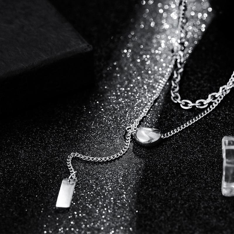 Chains Lucky Bean Double Layer Titanium Steel Necklace For Women Gold Plated Y Shaped Layered Fashion Pendant Hip Hop PunkChains
Chains Lucky Bean Double Layer Titanium Steel Necklace For Women Gold Plated Y Shaped Layered Fashion Pendant Hip Hop PunkChains