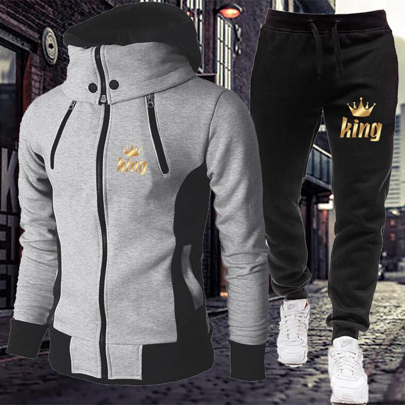 Men' Tracksuits Brand Men' Clothes Casual Sportswear 2-piece Set Autumn And Winter Hoodie Pants Fashion Sports Fitness SuitMen, Gray
Men' Tracksuits Brand Men' Clothes Casual Sportswear 2-piece Set Autumn And Winter Hoodie Pants Fashion Sports Fitness SuitMen, Gray