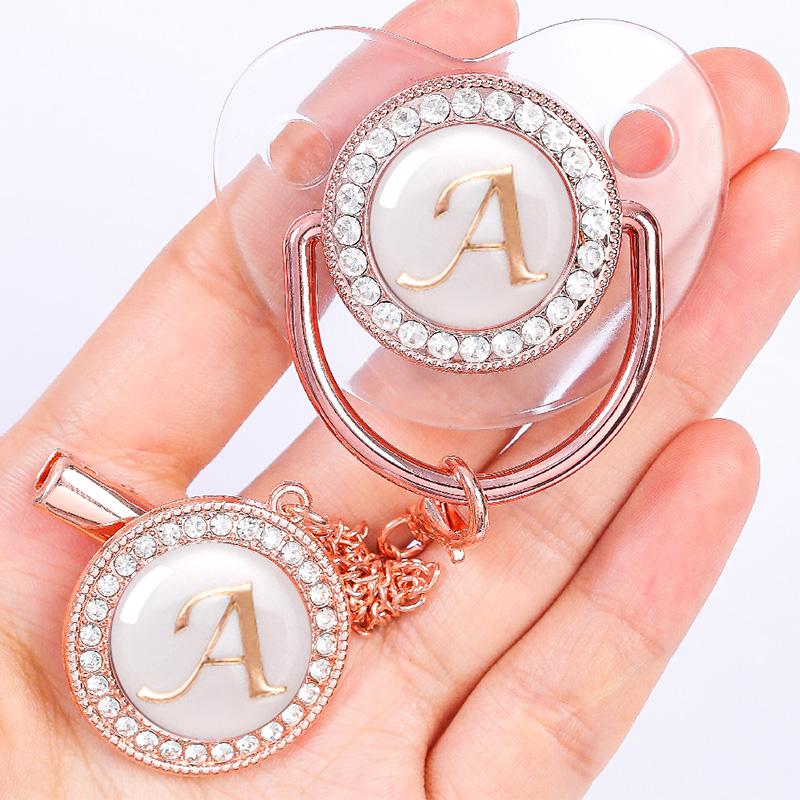 Pacifiers# Born Baby Pacifier Clips Letter Rose Gold Bling Silicone Teether Infant Pacifiers Holder Nipple BPA Free Shower GiftsPacifiers#
Pacifiers# Born Baby Pacifier Clips Letter Rose Gold Bling Silicone Teether Infant Pacifiers Holder Nipple BPA Free Shower GiftsPacifiers#