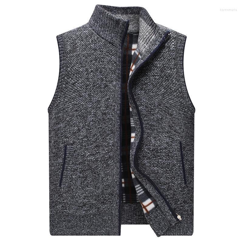 Men' Vests Mens Knitting Vest Jacket Brand Clothing Warm Sleeveless Men Knitwear Fashion Zipper Sweaters Male Outwears Plus Size Coats 3XL, Nmj52coffect
Men' Vests Mens Knitting Vest Jacket Brand Clothing Warm Sleeveless Men Knitwear Fashion Zipper Sweaters Male Outwears Plus Size Coats 3XL, Nmj52coffect