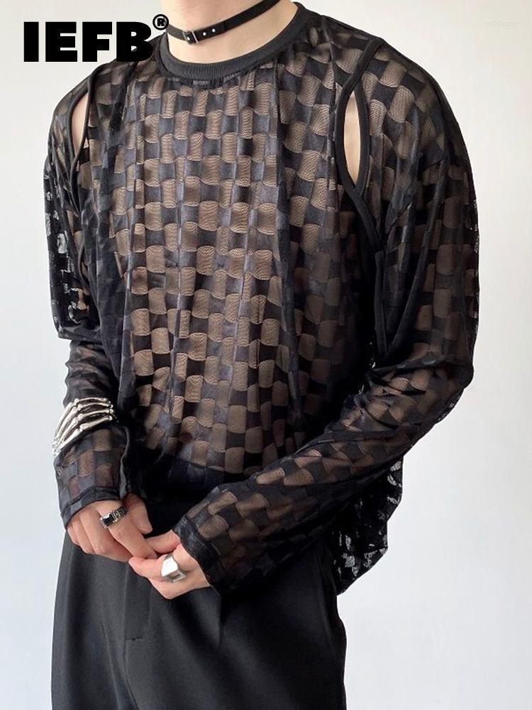 Men's T-Shirts Summer Niche Mesh Round Neck Long Sleeve Men's T-shirt Personality Hollow Out Design Department Trend Male Tops 9A3914Men, Black
Men's T-Shirts Summer Niche Mesh Round Neck Long Sleeve Men's T-shirt Personality Hollow Out Design Department Trend Male Tops 9A3914Men, Black