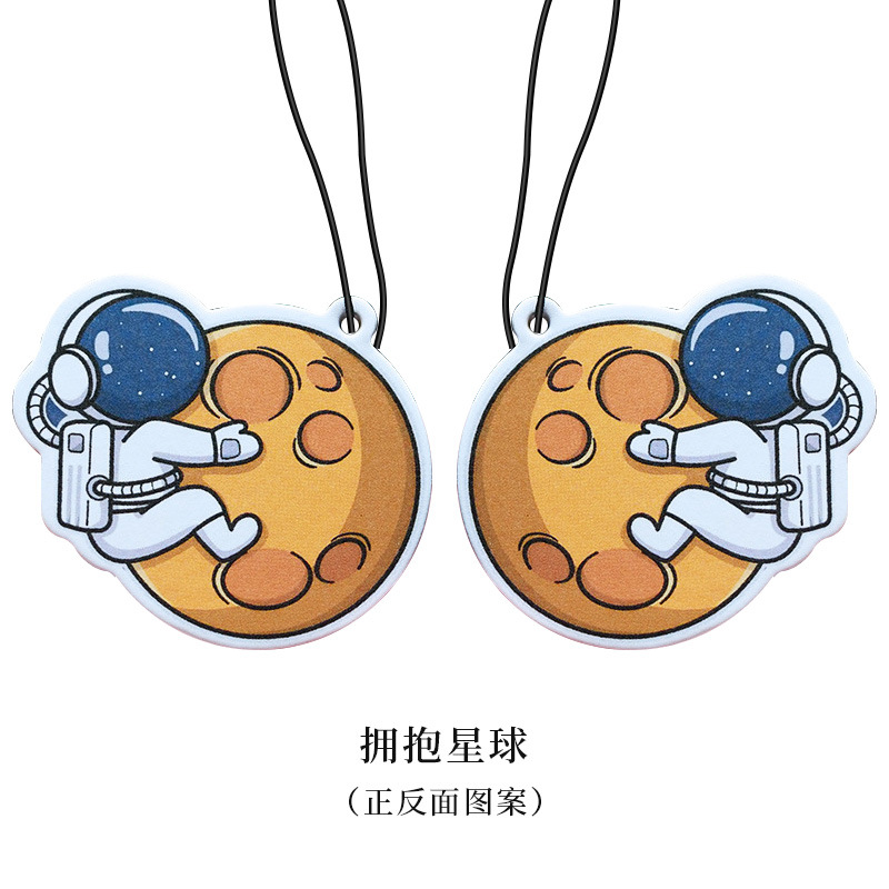 Car Hanging Rear View Air Freshener Solid Paper Diffuser Interior Accessories Pendant