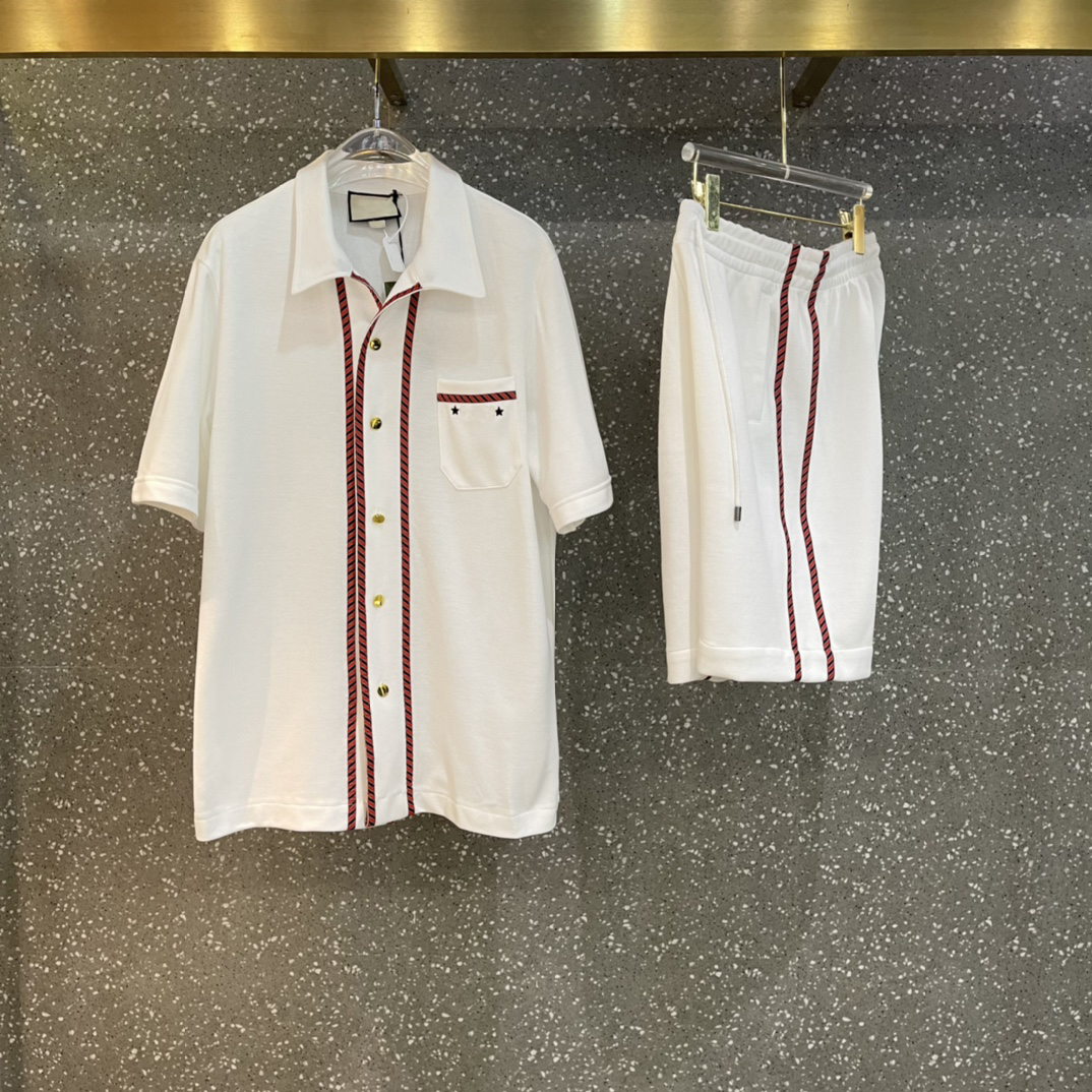 2022 Summer newest brand short sleeved shirt tracksuits ~ US size tracksuit ~ high quality Stripe stitching design mens luxury white shorts tracksuits
2022 Summer newest brand short sleeved shirt tracksuits ~ US size tracksuit ~ high quality Stripe stitching design mens luxury white shorts tracksuits