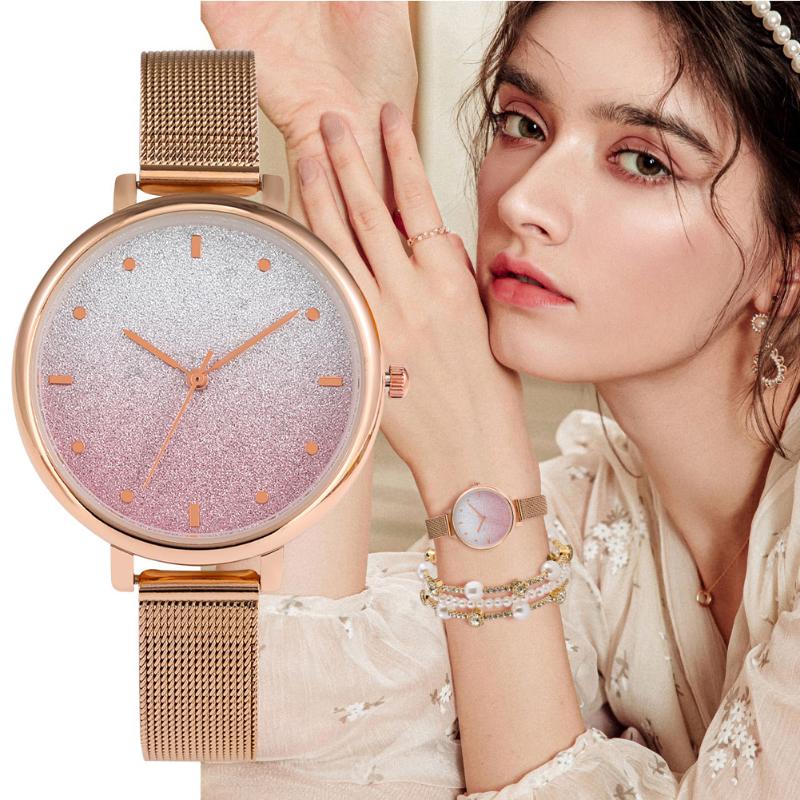 Wristwatches Ladies Rose Gold Watch Diamond Women Bracelet Watches Luxury Gift Casual Elegant Quartz Gradient Dial Reloj De MujerWristwatche, Watch gift set 01
Wristwatches Ladies Rose Gold Watch Diamond Women Bracelet Watches Luxury Gift Casual Elegant Quartz Gradient Dial Reloj De MujerWristwatche, Watch gift set 01