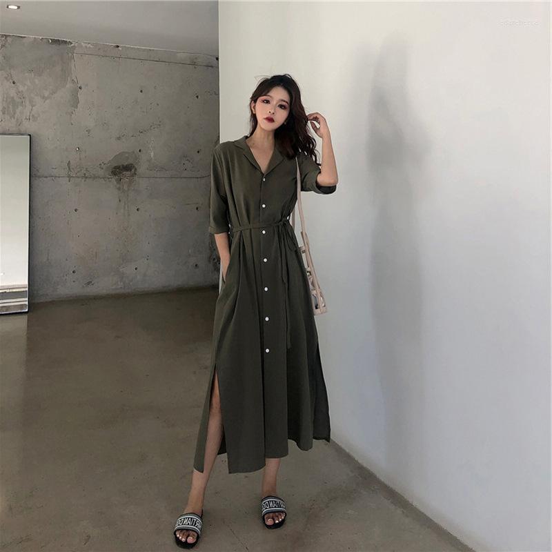 Large Size Women's Belly Covering Thin Long Dresses Tide Edar22, Green
Large Size Women's Belly Covering Thin Long Dresses Tide Edar22, Green