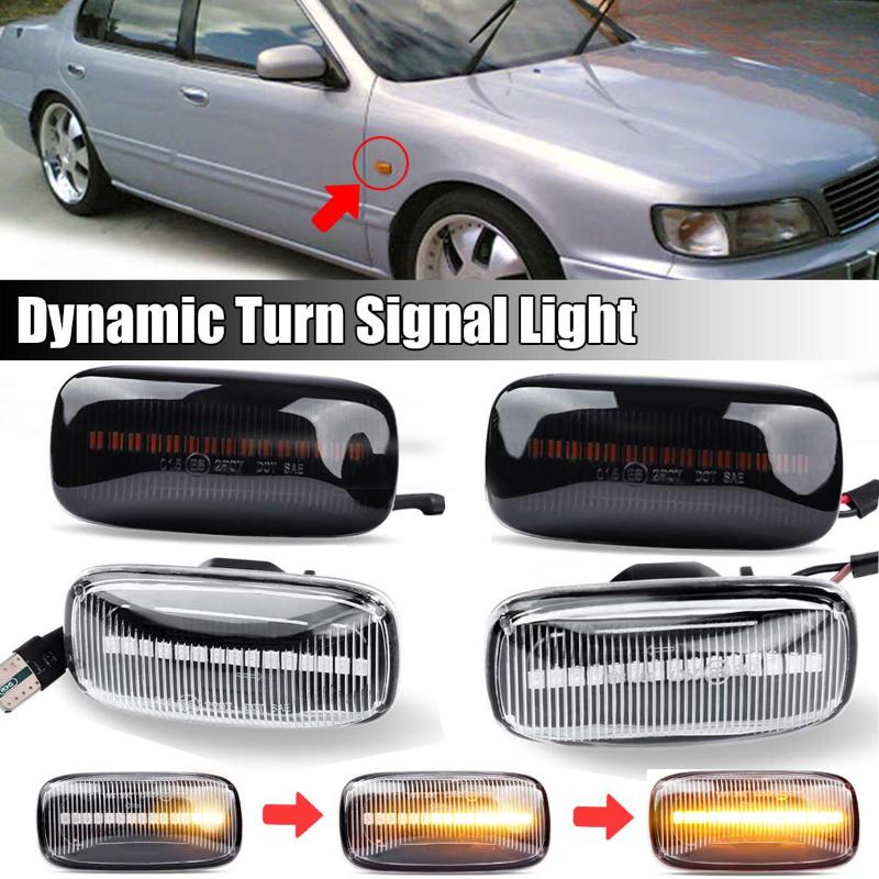 Emergency Lights 2pcs Dynamic Side Marker Light Turn Signal Lamp For Maxima Almera Pulsar N15 Cefiro A32 1995-2000
Emergency Lights 2pcs Dynamic Side Marker Light Turn Signal Lamp For Maxima Almera Pulsar N15 Cefiro A32 1995-2000