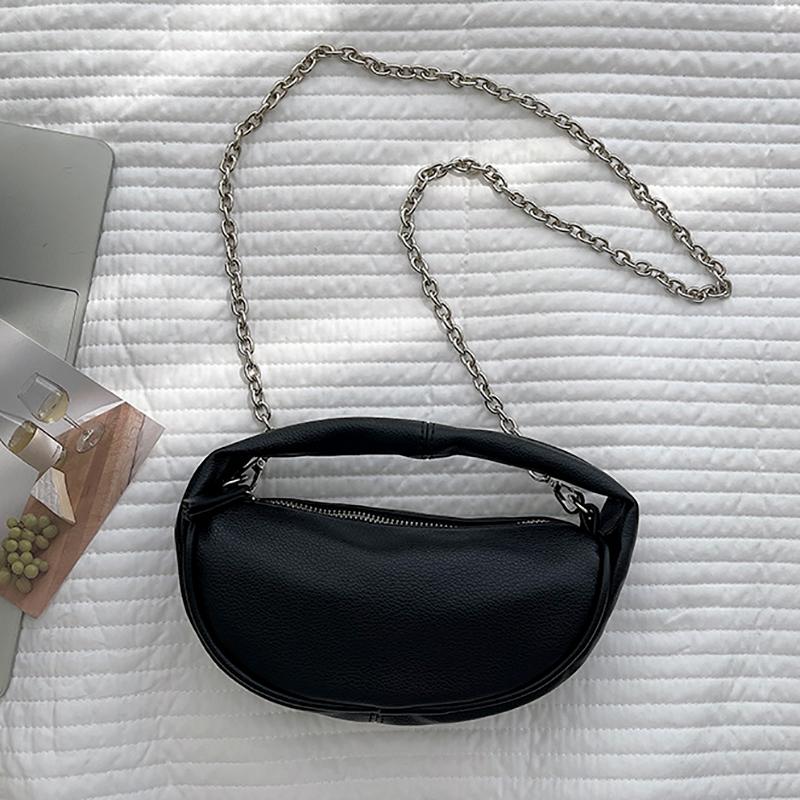 Evening Bags Simple Fashion Shoulder For Women Crossbody High Quality PU Leather Chain Soft Solid Hobo Design Handbag Luxury Bag WomanEvenin, Black
Evening Bags Simple Fashion Shoulder For Women Crossbody High Quality PU Leather Chain Soft Solid Hobo Design Handbag Luxury Bag WomanEvenin, Black