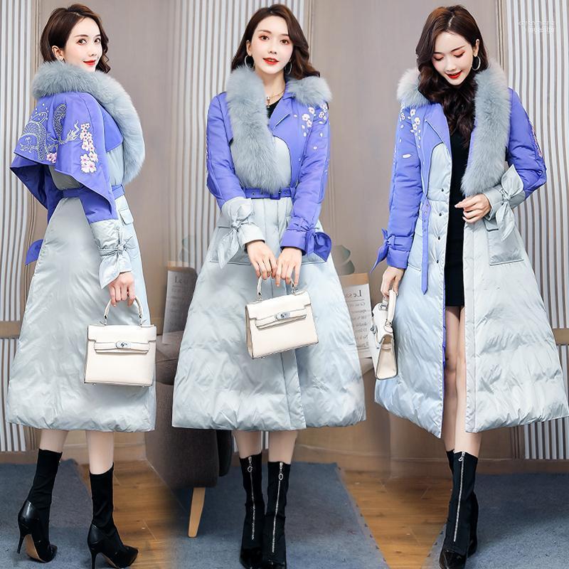 Women's Down & Parkas Embroidery Women Parka Winter Outwear Jacket Coat Patchwork With Fur Hood Thickened Womens Jackets And Coats1 Kare22, Blue
Women's Down & Parkas Embroidery Women Parka Winter Outwear Jacket Coat Patchwork With Fur Hood Thickened Womens Jackets And Coats1 Kare22, Blue