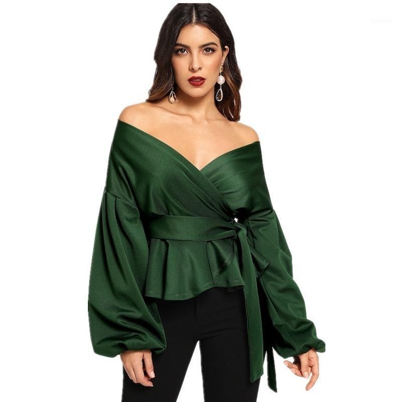 Women' Blouses & Shirts 2022 Summer Shirt Sexy Lantern Sleeve Top Bow Waist White Black Green Blouse Women
Women' Blouses & Shirts 2022 Summer Shirt Sexy Lantern Sleeve Top Bow Waist White Black Green Blouse Women