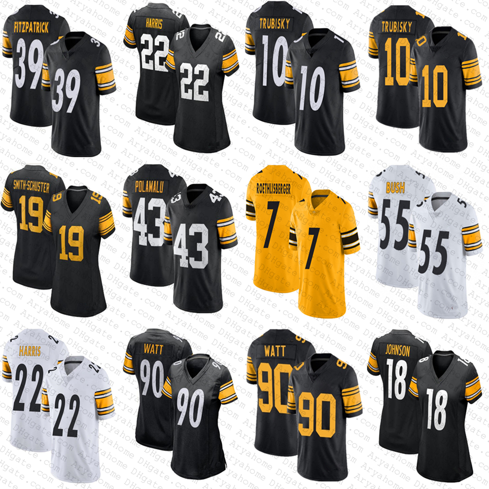 22 Najee Harris 10 Mitchell Trubisky 90 T.J. Watt Custom Football Jerseys 44 Myles Jack 7 Ben Roethlisberger James Daniels Polamalu Minkah Fitzpatrick Diontae Johnson, Mens(withlogo)
22 Najee Harris 10 Mitchell Trubisky 90 T.J. Watt Custom Football Jerseys 44 Myles Jack 7 Ben Roethlisberger James Daniels Polamalu Minkah Fitzpatrick Diontae Johnson, Mens(withlogo)