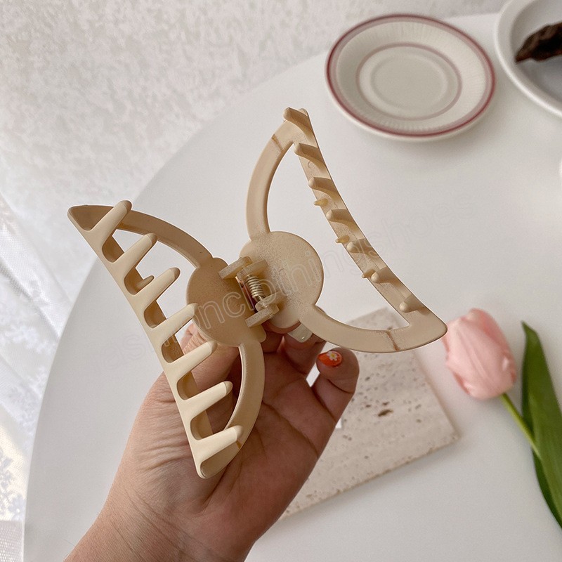 Summer Candy Color Clamps Women Girls Hair Clip Plastic Hair Claws Hairpins Barrette Hair Accessories Gift