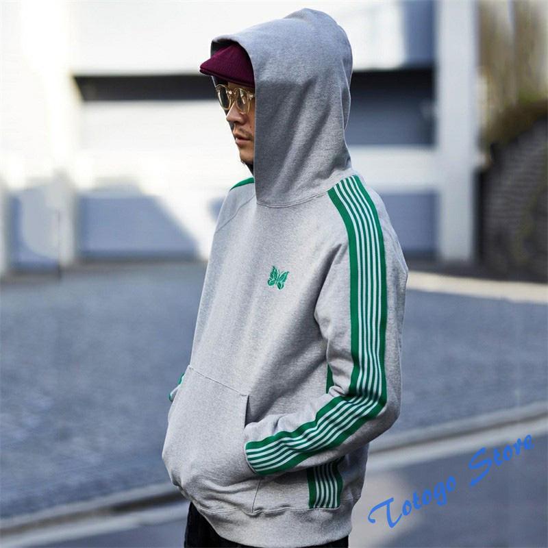 Men' Hoodies & Sweatshirts Autumn Winter Needles Hoodie Man Women Butterfly Embroidery Pullover Classic All-match AWGE Fashion Striped Swea
Men' Hoodies & Sweatshirts Autumn Winter Needles Hoodie Man Women Butterfly Embroidery Pullover Classic All-match AWGE Fashion Striped Swea