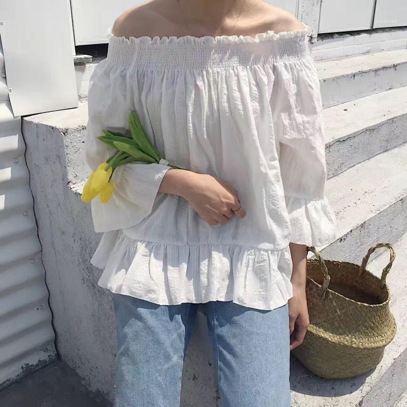 Women's Blouses & Shirts Women Red Slash Neck Camisa Feminina Long-sleeved Shirt Bat Sleeve Blouse Clothing Vestidos 2022, Beige
Women's Blouses & Shirts Women Red Slash Neck Camisa Feminina Long-sleeved Shirt Bat Sleeve Blouse Clothing Vestidos 2022, Beige