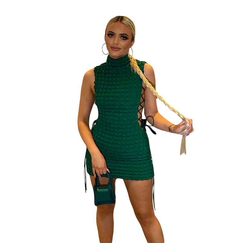 Women Halter Mini Tank Dresses High Neck Bodycon Ruched Short Casual Dresses Sleeveless See Through Sexy Hollow Out Pencil Dress Party Club, Green
Women Halter Mini Tank Dresses High Neck Bodycon Ruched Short Casual Dresses Sleeveless See Through Sexy Hollow Out Pencil Dress Party Club, Green