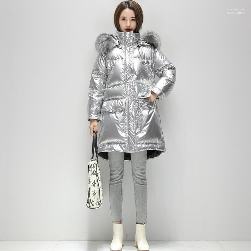 Women' Down & Parkas Winter Large Natural Fur Collar Hooded Long Jacket Women Casual Loose Waterproof Warm Outwear 90% White Duck Coat Kare, Pink real fur
Women' Down & Parkas Winter Large Natural Fur Collar Hooded Long Jacket Women Casual Loose Waterproof Warm Outwear 90% White Duck Coat Kare, Pink real fur