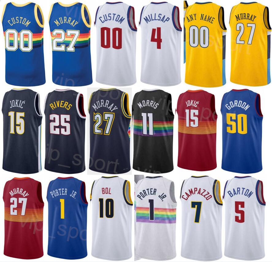 Screen Print Basketball Draft Pick Christian Braun Jersey Monte Morris 11 Bryn Forbes 6 Jeff Green 32 Bones Hyland 3 Facundo Campazzo 7 JaMychal Green 0 White Yellow, Black
Screen Print Basketball Draft Pick Christian Braun Jersey Monte Morris 11 Bryn Forbes 6 Jeff Green 32 Bones Hyland 3 Facundo Campazzo 7 JaMychal Green 0 White Yellow, Black