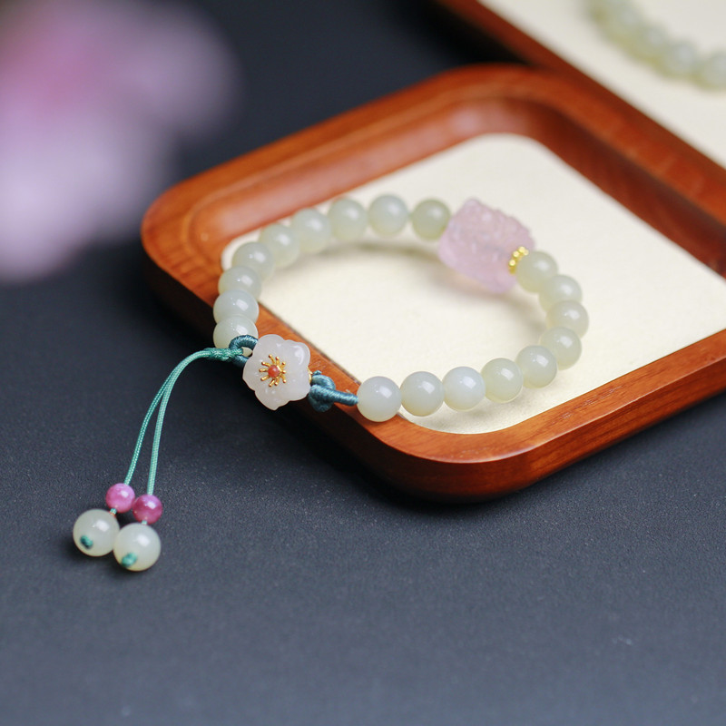 Bracelet Natural Hotan Sailor String with White Jade Pollen Crystal Accessories Girls' Jewelry Versatile
Bracelet Natural Hotan Sailor String with White Jade Pollen Crystal Accessories Girls' Jewelry Versatile