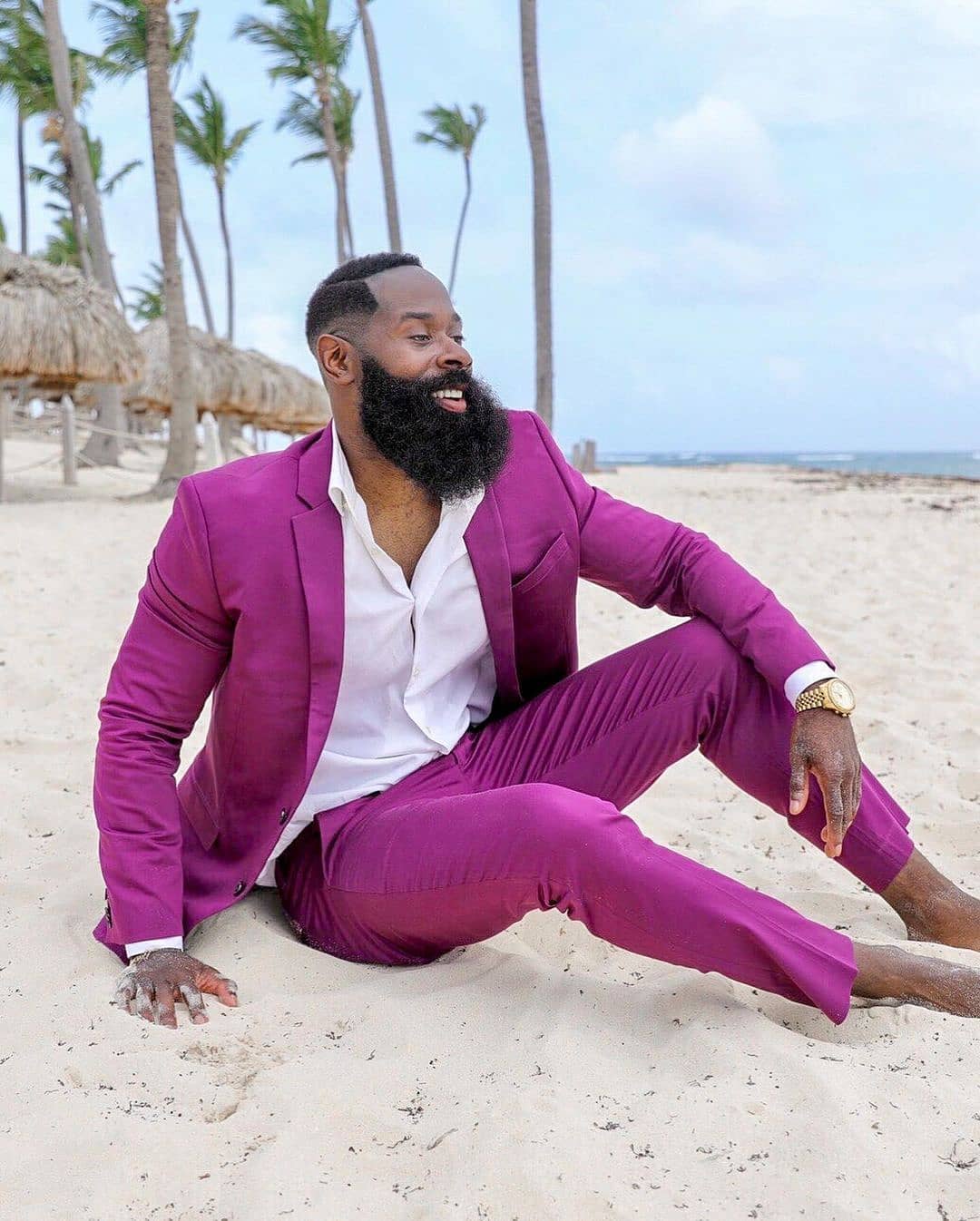 Fushcia Designer Men's Suit Notched Lapel Blazers Wedding Male Tuxedos Slim Fit Beach Groom Wear 2 Pieces Set Prom Jackets And Pants