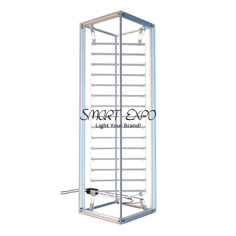 SEG Aluminum Profile Frame Backlit Advertising Display (80x80x250cm)