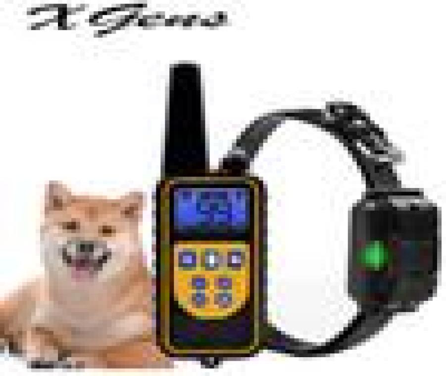 800yd Electric remote Dog Training Collar Waterproof Rechargeable LCD Display for All Size beep Shock Vibration mode 40off7539247