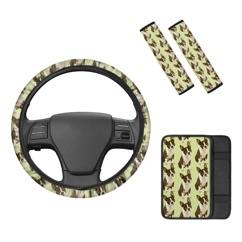 Steering Wheel Covers Car Seat Belt Pads Shoulder Strap Pad Dog Pattern Interior Accessories Armrest CoverSteering
Steering Wheel Covers Car Seat Belt Pads Shoulder Strap Pad Dog Pattern Interior Accessories Armrest CoverSteering