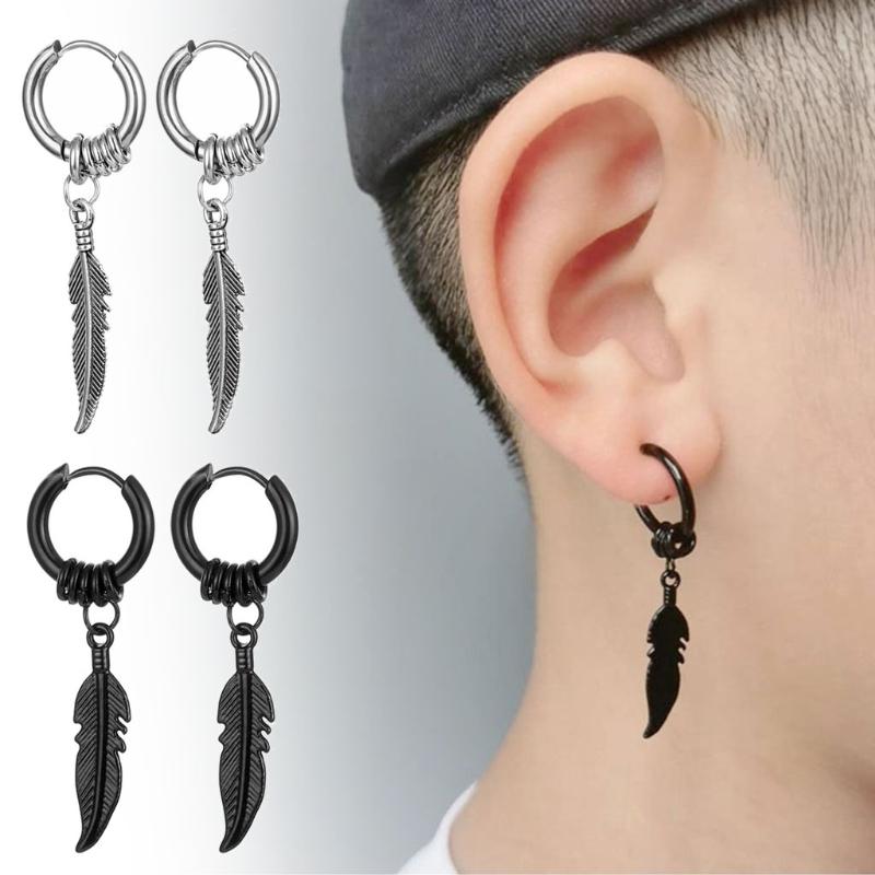 Dangle & Chandelier Simple Feather Pendant Earring Stainless Steel Punk Vintage Couple Gifts JewelryDangle
Dangle & Chandelier Simple Feather Pendant Earring Stainless Steel Punk Vintage Couple Gifts JewelryDangle
