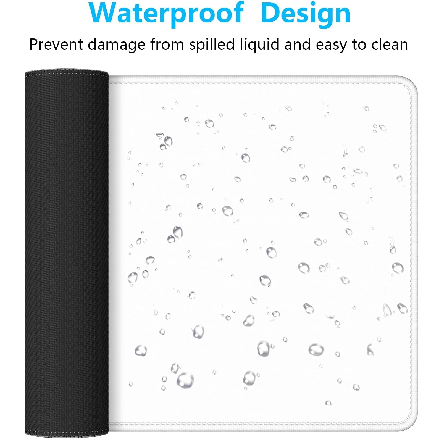 Blank White Mouse Pad with Stitched Edge Sublimation Rectangle Mouse Mat Washable Non-Slip Rubber Base Mousepad big Size