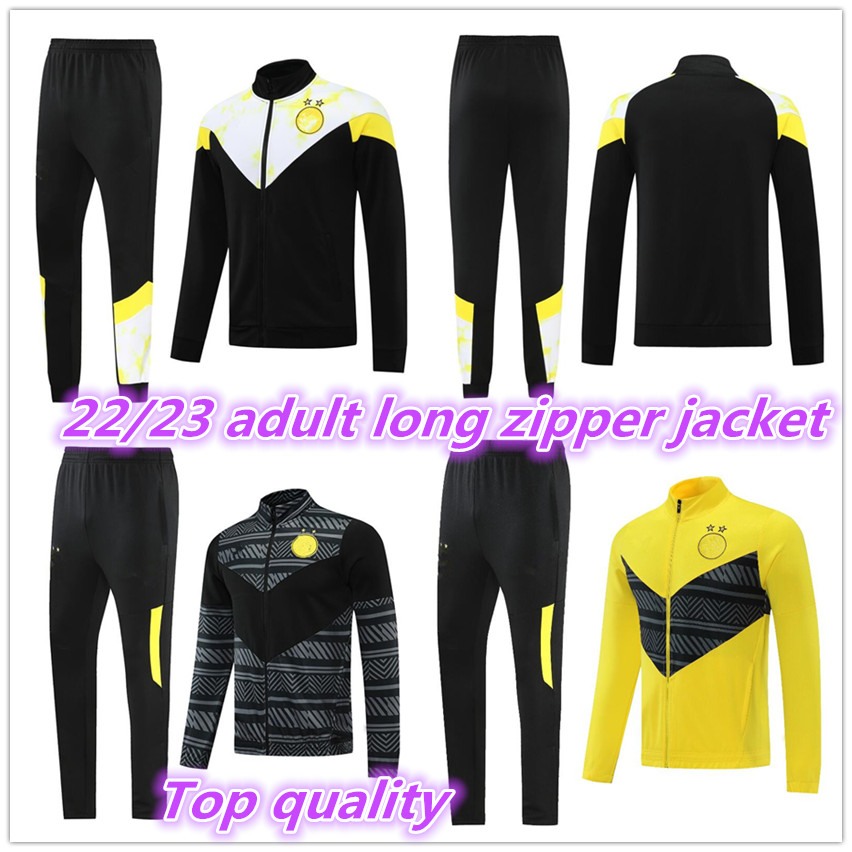 22 23 man Borussia adult tracksuit jacket Soccer Sets long zipper Dortmund training suit football set Survetement 2022 2023 men Tracksuit
22 23 man Borussia adult tracksuit jacket Soccer Sets long zipper Dortmund training suit football set Survetement 2022 2023 men Tracksuit