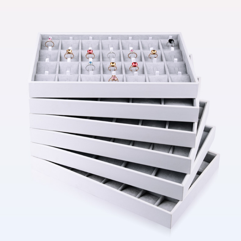 Jewelry Pouches, Bags Oirlv Luxury Silver Gray Display Tray Earring Ring Pendant Necklace Holder Showcase Box Organizer
Jewelry Pouches, Bags Oirlv Luxury Silver Gray Display Tray Earring Ring Pendant Necklace Holder Showcase Box Organizer