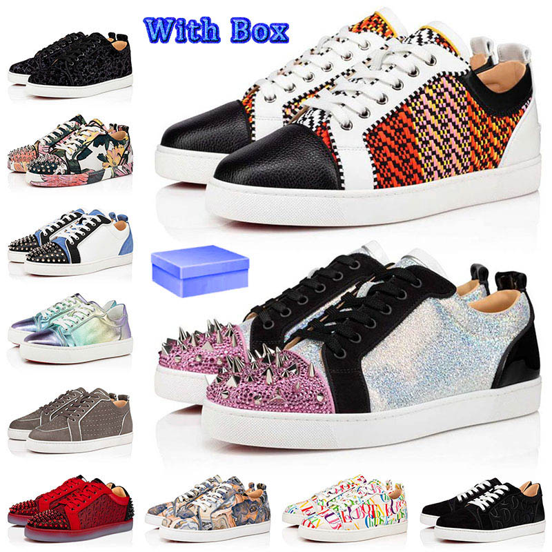 2022 Low Red Bottoms Shoes for Men Women Sneakers Spikes Flats Casual Trainers All Black Glitter Blue Suede Top Rivets Mens Womens Designer Trainers, (34)
2022 Low Red Bottoms Shoes for Men Women Sneakers Spikes Flats Casual Trainers All Black Glitter Blue Suede Top Rivets Mens Womens Designer Trainers, (34)