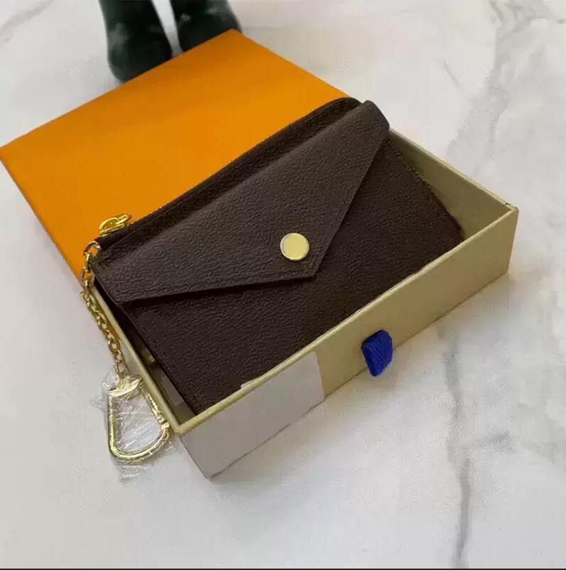 

M69431 WALLET CARD HOLDER RECTO VERSO Designer Fashion Womens Mini Zippy Organizer Wallet Coin Purse Bag Belt Charm Key Pouch Pochette Accessoires, A1 embossing black