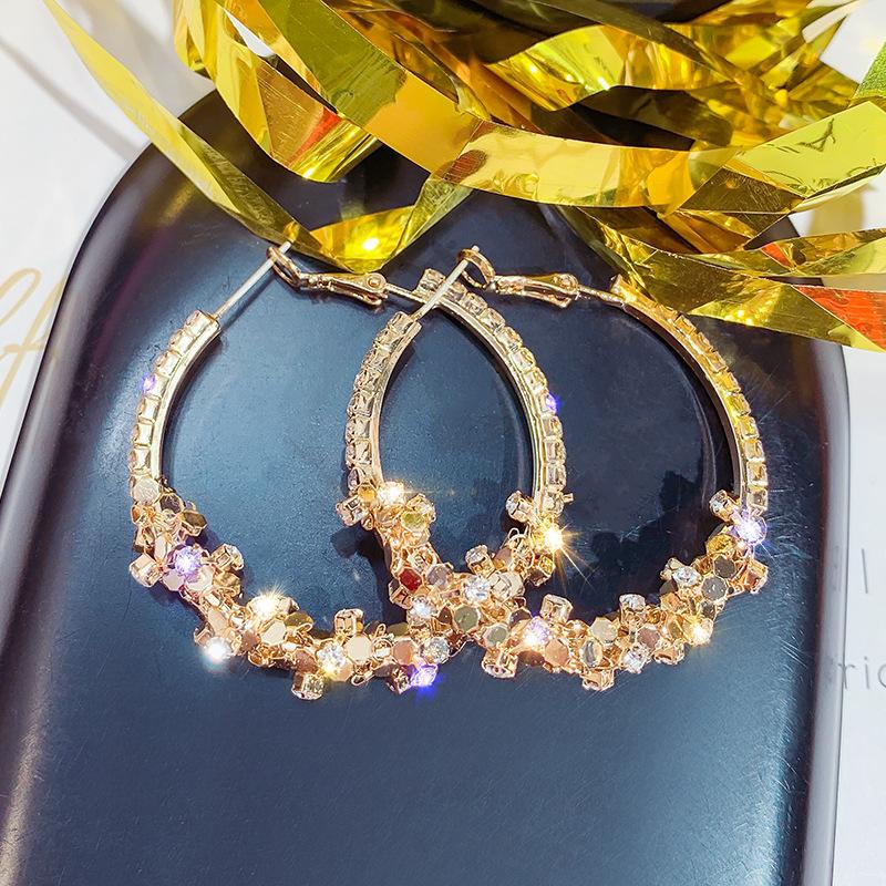Hoop & Huggie Big Ring Earrings 925 Silver Exaggeration Full Drill Personality Alloy Woman Ear RingHoop
Hoop & Huggie Big Ring Earrings 925 Silver Exaggeration Full Drill Personality Alloy Woman Ear RingHoop