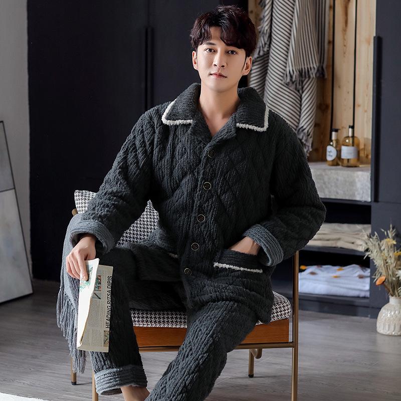 Men's Sleepwear Plus Size Warm Man Pajamas Winter Men Thick Pajama Set Coral Fleece Nightwear Comfortable Home ClothesMen's, Black
Men's Sleepwear Plus Size Warm Man Pajamas Winter Men Thick Pajama Set Coral Fleece Nightwear Comfortable Home ClothesMen's, Black