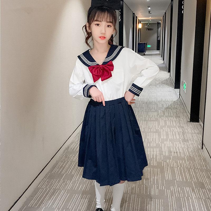 Clothing Sets Navy Sailor Anime Skirt Japanese School Uniform Fashion Korean Style Cute Child White Cosplay Graduation Shirt CostumeClothing, Long sleeve suit
Clothing Sets Navy Sailor Anime Skirt Japanese School Uniform Fashion Korean Style Cute Child White Cosplay Graduation Shirt CostumeClothing, Long sleeve suit