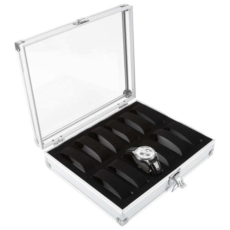 Watch Boxes & Cases 1Pc 6/12 Grid Slots Storage Box Aluminum Rectangle Jewelry Display Organizer Case Holder For WatchmakerWatch
Watch Boxes & Cases 1Pc 6/12 Grid Slots Storage Box Aluminum Rectangle Jewelry Display Organizer Case Holder For WatchmakerWatch